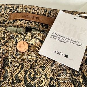 Brand new Joe’s Jean. Unique pattern. Selling because it doesn’t fit.